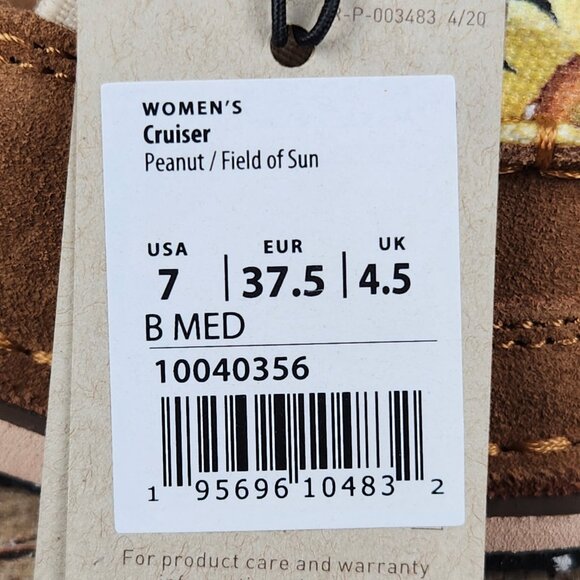 Ariat Cruiser Sunflowers Women's Size 7 Suede Peanut Field of Sun Slip‎ On Flat - Picture 10 of 10